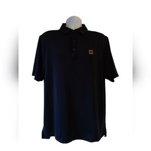 Bobby Jones men's black short sleeve golf polo shirt size L